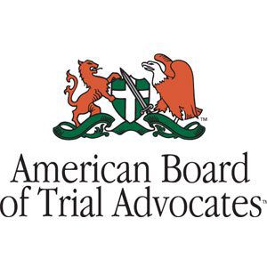 A picture of the american board of trial advocates logo.