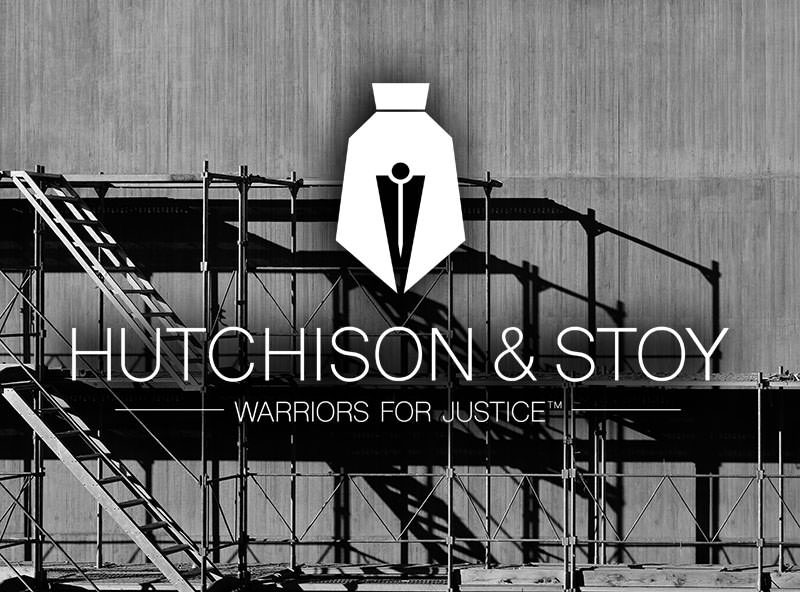 A black and white photo of the hutchison & stoyer logo.